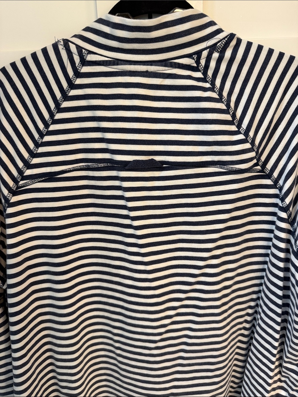 FP Movement by Free People Navy & White Striped Mock Neck Pullover - Picture 6 of 6